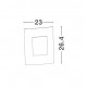 Dark Gray Aluminium White Acrylic Diffuser LED E27 1x12 Watt 220-240 Volt Bulb Excluded IP44 L: 23 W: 9.5 H: 26.4 cm 