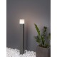 Dark Gray Aluminium White Acrylic LED E27 1x12 Watt 220-240 Volt IP54 Bulb Excluded L: 7.6 W: 7.6 H: 80 cm 