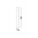 Dark Gray Aluminium White Acrylic LED E27 1x12 Watt 220-240 Volt IP54 Bulb Excluded L: 7.6 W: 7.6 H: 80 cm 