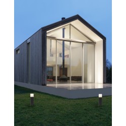 Dark Gray Aluminium White Acrylic LED E27 1x12 Watt 220-240 Volt IP54 Bulb Excluded L: 7.6 W: 7.6 H: 25 cm 