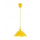 Pendant Light Yellow Silicon Yellow Fabric Wire E27 1x60 Watt D: 