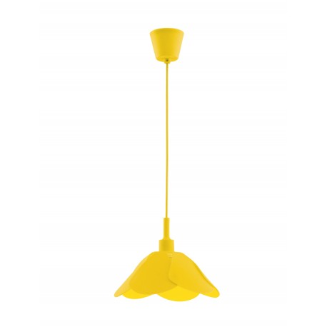 Pendant Light Yellow Silicon Yellow Fabric Wire E27 1x60 Watt D: 
