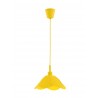 Pendant Light Yellow Silicon Yellow Fabric Wire E27 1x60 Watt D:
