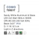 Sandy White Aluminium & Glass LED 2x5 Watt 560Lm 3000K 220-240 Volt 50Hz Beam Angle 2x51o IP54 D: 11 W: 8.5 cm Light in 2 direct