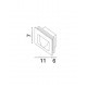 Dark Gray Aluminium LED 3 Watt 352,9Lm 3000K 220-240 Volt 50Hz Beam Angle 15o IP54 L: 11 W: 6 H: 7 cm Cut Out: 10.2 x 6.5 cm 