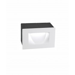 White Aluminium LED 3 Watt 352,9Lm 3000K 220-240 Volt 50Hz Beam Angle 15o IP54 L: 11 W: 6 H: 7 cm Cut Out: 10.2 x 6.5 cm 
