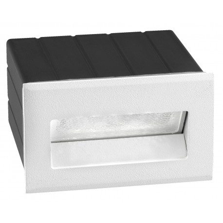White Aluminium LED 2Watt 95Lm 3000K 220-240 Volt 50Hz Beam Angle 17o IP54 L: 8.5 W: 8 H: 5.5 cm Cut Out: 8.1 x 4.2 cm 
