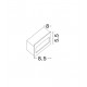 Dark Gray Aluminium LED 2 Watt 95Lm 3000K 220-240 Volt 50Hz Beam Angle 17o IP54 L: 8.5 W: 8 H: 5.5 cm Cut Out: 8.1 x 4.2 cm 