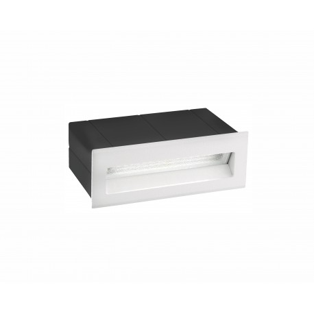 White Aluminium LED 3 Watt 202Lm 3000K 220-240 Volt 50Hz Beam Angle 17o IP54 L: 13.5 W: 8 H: 5.5 cm Cut Out: 12.7 x 4.5 cm 