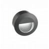 Dark Gray Aluminium LED 3 Watt 270Lm 3000K 220-240 Volt 50Hz Beam Angle 27o IP54 D: 8 W: 5.5 cm Cut Out: D: 7.7 x W: 5.3 cm