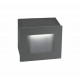 Dark Gray Aluminium LED 3 Watt 132Lm 3000K 220-240 Volt 50Hz Beam Angle 15o IP54 L: 8 W: 7 H: 8 cm Cut Out: L: 6.4 x W: 6.7 cm 