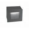 Dark Gray Aluminium LED 3 Watt 132Lm 3000K 220-240 Volt 50Hz Beam Angle 15o IP54 L: 8 W: 7 H: 8 cm Cut Out: L: 6.4 x W: 6.7 cm