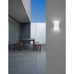 Sandy White Aluminium Glass Diffuser LED 2x3 Watt 480Lm 3000K 220-240 Volt 50Hz Beam 2x60o IP54 Light Up & Down L: 12 W: 3 H: 9 