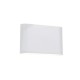 Sandy White Aluminium Glass Diffuser LED 2x5 Watt 800Lm 3000K 220-240 Volt 50Hz Beam 2x60o IP54 Light Up & Down L: 18.5 W: 3 H: 
