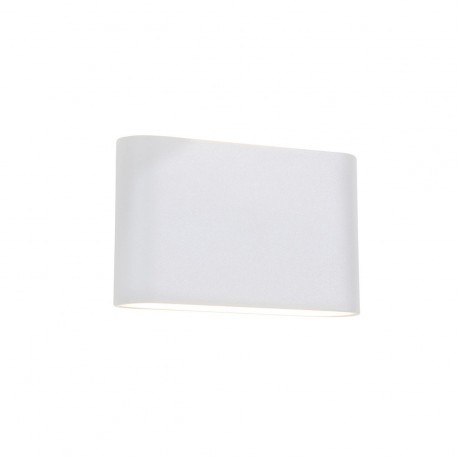 Sandy White Aluminium Glass Diffuser LED 2x5 Watt 800Lm 3000K 220-240 Volt 50Hz Beam 2x60o IP54 Light Up & Down L: 18.5 W: 3 H: 