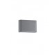 Dark Gray Aluminium Glass Diffuser LED 2x5 Watt 800Lm 3000K 220-240 Volt 50Hz Beam 2x60 o IP54 Light Up & Down L: 18.5 W: 3 H: 1