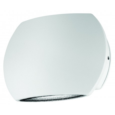 Sandy White Aluminium Glass Diffuser LED 2x3 Watt 510Lm 3000K 220-240 Volt 50Hz Beam Angle 2x34 o IP54 Light Up & Down L: 15 W: 