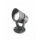 Aluminium Dark Gray & Glass LED 18 Watt 1440Lm 3000K 100-240 Volt 50Hz Beam Angle 48o IP65 W: 19.5 L: 13 H: 20-29 cm 