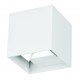 Sandy White Aluminium LED 2x3 Watt 510Lm 3000K 220-240 Volt 50Hz Adjustable Beam 0-90o IP54 L: 11.2 W: 11.2 H: 11.2 cm 