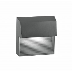 Dark Gray Aluminium LED 6 Watt 751Lm 3000K 220-240 Volt 50Hz Beam Angle 32o IP54 L: 15 W: 7.5 H: 15 cm 