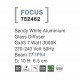 Sandy White Aluminium Glass Diffuser Gx53 7 Watt 423,8Lm 3000K 220-240 Volt 50Hz Beam Angle 77o IP54 D: 10 H: 6.5 cm 