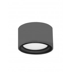 Dark Grey Aluminium Glass Diffuser Gx53 7 Watt 423,8Lm 3000K 220-240 Volt 50Hz Beam Angle 77o IP54 D: 10 H: 6.5 cm 