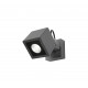 Dark Gray Aluminium & Glass Osram LED 6 Watt 420Lm 3000K 220-240 Volt 50Hz Beam Angle 44o IP54 L: 8.5 W: 14 H: 12 cm 