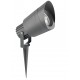 Dark Gray Aluminium & Glass LED GU10 1x7 Watt 220-240 Volt IP54 Bulb Excluded D: 11 H: 20 cm 