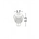 White Aluminium LED 1 Watt 104,8Lm 3 Volt 50Hz 3000K IP67 D: 3.7 H: 5.3 cm Cut Out: 3.2 cm 