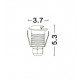 White Aluminium LED 1 Watt 11,4Lm 3 Volt 50Hz 3000K IP67 D: 3.7 H: 5.3 cm Cut Out: 3.2 cm 