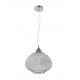 Pendant light , Chrome, metal glass, E27 *40W, 28*30cm 