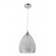 Pendant light , Chrome, metal glass, E27, 1*40W, 24*35cm 