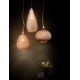 Pendant light , Rose gold, metal glass, E27, 1*40W, 24*35cm 