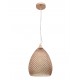 Pendant light , Rose gold, metal glass, E27, 1*40W, 24*35cm 