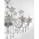 Pendant light, metal, crystal & glass, E14, 18*40W, 100*84 
