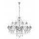 Pendant light, metal, crystal & glass, E14, 18*40W, 100*84 