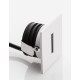 White Aluminium LED 1 Watt 18,09Lm 3000K 3 Volt 50Hz IP54 L: 3.7 W: 2.2 H: 3.7 cm Cut Out: 3.2 cm Cable Lenght 1.80m Connect it 