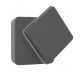Dark Gray Die-Casting Aluminium Acrylic Diffuser LED 12 Watt 660Lm 3000K 220-240 Volt 50Hz Rotation IP54 L: 14 W: 4.8 H: 14 cm 