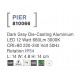 Dark Gray Die-Casting Aluminium Acrylic Diffuser LED 12 Watt 660Lm 3000K 220-240 Volt 50Hz Rotation IP54 L: 14 W: 4.8 H: 14 cm 