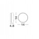 Dark Gray Die-Casting Aluminium Acrylic Diffuser LED 12 Watt 660Lm 3000K 220-240 Volt 50Hz Rotation IP54 D: 14 W: 4.8 H: 14 cm 