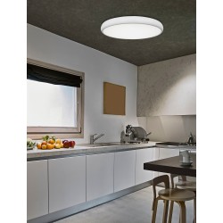 Ceiling lamp, Led, Sandy white, 50W, 3000K, 3000Lm, D:51cm 