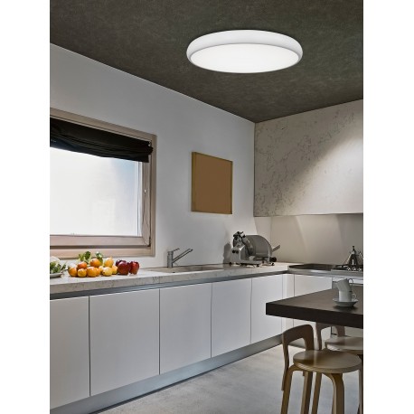 Ceiling lamp, Led, Sandy white, 50W, 3000K, 3000Lm, D:51cm 