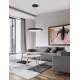 Pendant light, Led, Sandy Black, 50W, 3000K, 2750Lm, D:51cm 