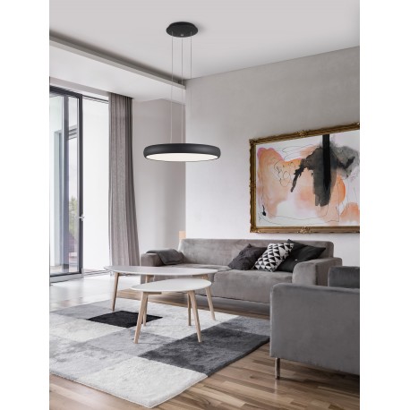 Pendant light, Led, Sandy Black, 50W, 3000K, 2750Lm, D:51cm 