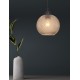 Pendant light, Ochra colour & black metal, glass, 40W, E27, D:18 