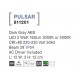 Dark Gray ABS LED 2 Watt 268,9Lm 3000K 220-220 Volt 50Hz Beam Angle 29o IP54 AC Driver Included L: 12 W: 3 H: 12 cm 