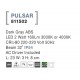 Dark Gray ABS LED 2 Watt 365,14Lm 3000K 220-220 Volt 50Hz Beam Angle 32o IP54 AC Driver Included L: 23 W: 3 H: 8 cm 