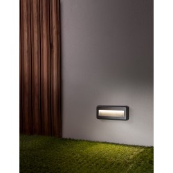 Dark Gray ABS LED 4 Watt 461,9Lm 3000K 220-220 Volt 50Hz Beam Angle 38o IP54 AC Driver Included L: 23 W: 3 H: 10 cm 