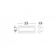 Dark Gray ABS Acrylic White Diffuser LED 6 Watt 480Lm 3000K or 4000K 220-220 Volt 50Hz Beam Angle 48o IP54 AC Driver Included L: