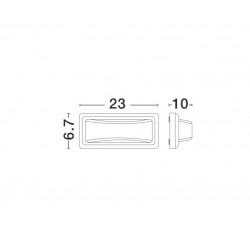Dark Gray ABS Acrylic White Diffuser LED 6 Watt 480Lm 3000K or 4000K 220-220 Volt 50Hz Beam Angle 48o IP54 AC Driver Included L: